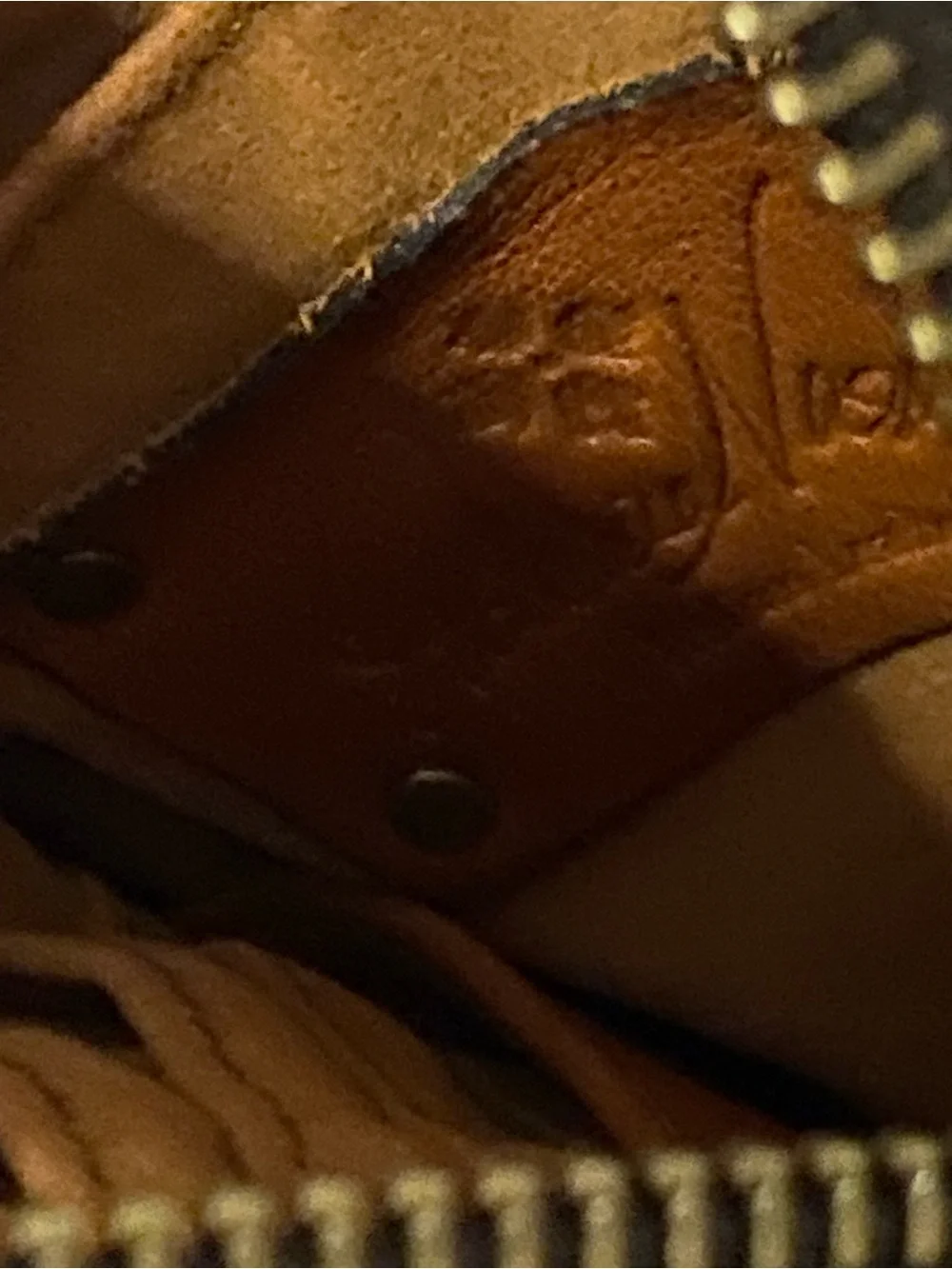 PATRICIA NASH Cognac Brown Soft Leather CONVERTIBLE Crossbody/Wrist Bag